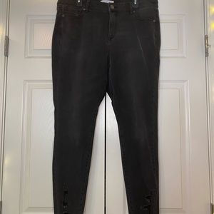 High-rise skinny jeans